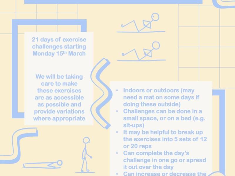 Join us for the UoB PCOSoc 21 Day Fitness Challenge!